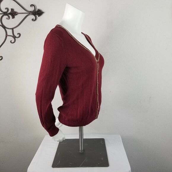 Merona Cotton‎ Blend Button Front Sweater - Picture 2 of 8